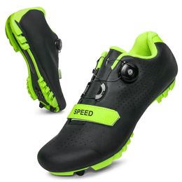 Zapatillas de ciclismo MTB para hombre, zapatos deportivos para bicicleta de tierra, Pedal Spd, calzado para bicicleta de montaña, calzado de carreras de velocidad para hombre, zapatos de ciclismo todoterreno planos 240104