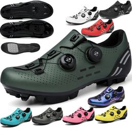 Cycling Sneaker MTB met Cleats Men Men Carbon Sport Speed Bike Shoes Women Mountain Racing Flat SPD Road Cycling Footwear 240416