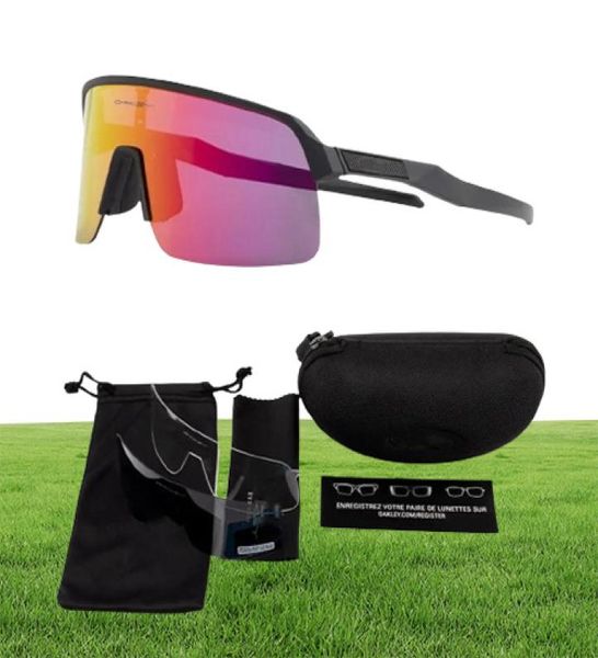 Gafas de sol ciclistas Bike Eyewear Full Frame TR9O Lente polarizada negra Sport al aire libre Gafas de sol 3 PCS Modelo de lente 9463 MTB Ciclo GOGGL1760683