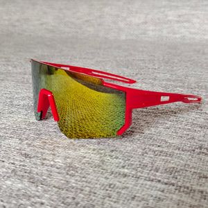 Gafas de sol en bicicleta para niños 6 colores Gafas de sol de deportes al aire libre Escudo de medio marco de un marco de una pieza