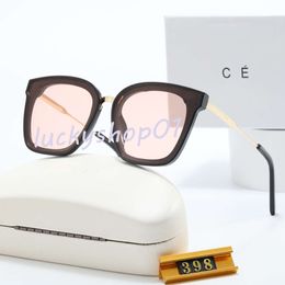 Óculos de sol de ciclismo para mulheres óculos de sol de grife homens representam óculos de sol polarizados moda luxo liga moldura completa lente de PC óculos lunette de soleil 398