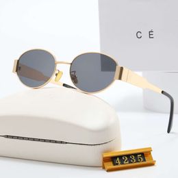 Fietszonnebril voor dames Designer zonnebrillen Heren vertegenwoordigen gepolariseerde zonnebrillen Mode Luxe legering Volledig frame PC-lens Goggle-bril Lunette Leuk cadeau
