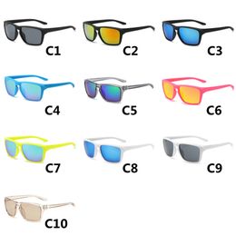 Lunettes de soleil de cyclisme pour hommes et femmes, de sport, d'extérieur, décontractées, Uv400, pour la conduite, la conduite, couleur éblouissante