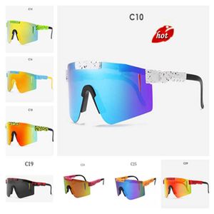 Lunettes de soleil de cyclisme Lunettes de plein air Sports Lunettes de conduite polarisées Hommes Femmes VTT Vélo de route Lunettes de skibov4 Lentille rouge Tr90 Cadre Uv400 Protection Pits-01 XKTX