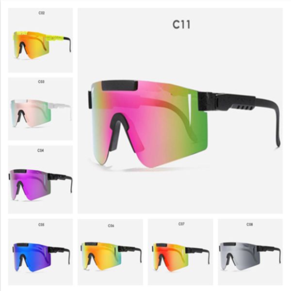 Gafas de sol de ciclismo Deportes al aire libre Gafas de conducción polarizadas Hombres Mujeres Gafas de bicicleta de carretera Gafas de esquí Marco de lente ROJO protección uv400 Venta caliente