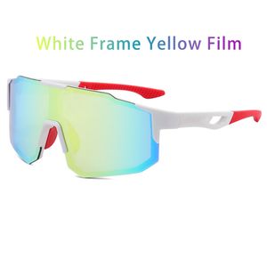 Lunettes de soleil à vélo, sports de lunettes de soleil polarisées extérieures pour hommes et femmes, verres à vent en plein air 100% UV 400 Mirorement Lens 50k0i