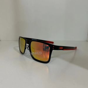 Gafas de sol de ciclismo Lente UV400 Gafas de ciclismo Deportes al aire libre Gafas de montar gafas de bicicleta Lentes polarizadas con estuche para hombres mujeres OO4123 marco de metal hb