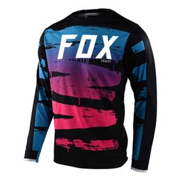 T-shirt de cyclisme maillot de descente de montagne vêtements de course à manches longues DH maillot vtt maillot de motocross tout-terrain vente en gros FOX TELEYI