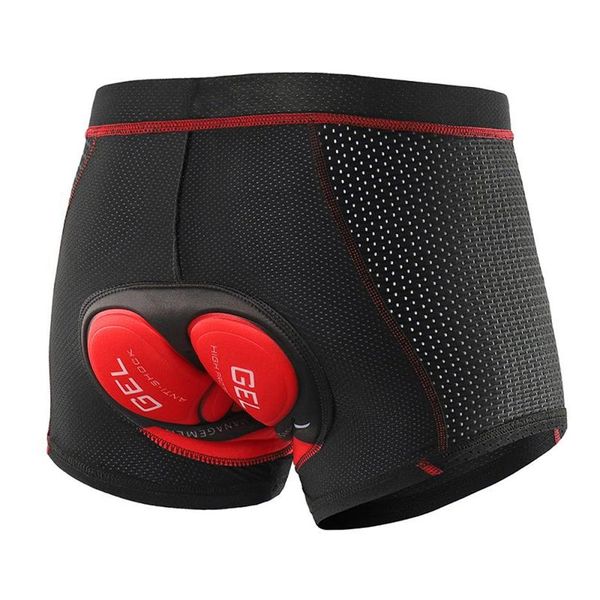 Sous-vêtements de cyclisme Gel Pad VTT Shorts antichoc VTT route sous-vêtements de vélo haute élasticité respirant vêtements de vélo 186T