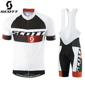 Cycling uniforme mens veste Scott short manneur chemise shirt shirt bib jersey blouse d'été mtb cycle printemps set 240426