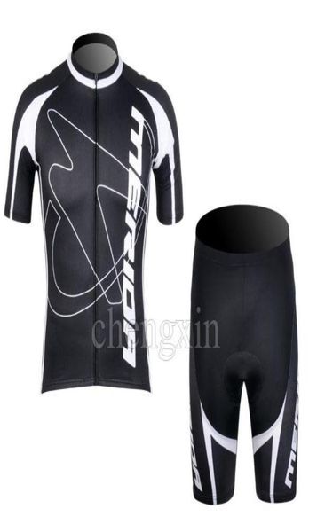 VÊTEMENTS DE CYCLISME BLACKampWHITE SHORT EN JERSEY DE CYCLISME À MANCHES COURTES 2012 ENSEMBLE MERIDA SIZEXS4XL M0428565243