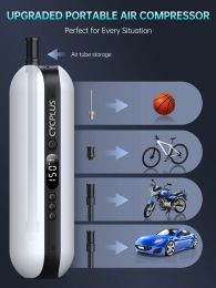 Cycplus Smart Air Pump Bicycle Accessoires Hoge druk draagbare inflator Power Bank Handpomp voor Bike Car Tyre MTB voetbal