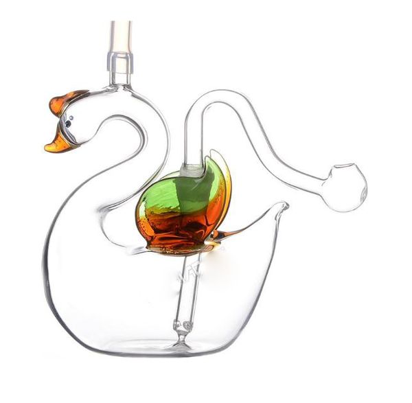 Cygnet Tuyau de brûleur à mazout barboteur Double filtration Mini narguilé Pipe à eau Bong