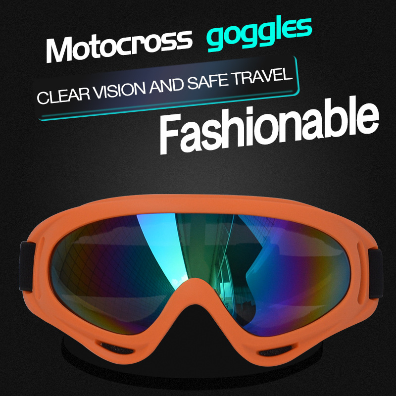 CYK-X450 utomhusglasögoncykling Skyddsutrustning Vuxen Motocross Goggles Motorcykelglasögon Glasögon ATV Clear Lens Ski Hjälm Googles