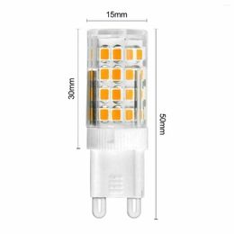 Cilinderbol G9 LED -lamp 6W 51leds AC 220V LICHT SMD2835 Spotlight Kroonluchter Halogeen 3000K 6500K