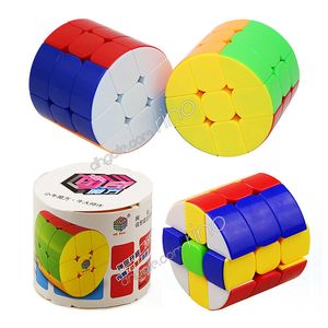 Cilinder Magic Cube Cilindrical Puzzle Cube Speed ​​Learning Educational Intelligence Game Decompressie Anti Stress Speelgoed Volwassenen Kindergeschenken