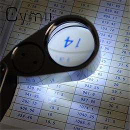 Cymii Horlogereparatietool Metaal Juwelier LED Microscoop Vergrootglas Vergrootglas Loep UV-licht met plastic doos 40X 25mm302e