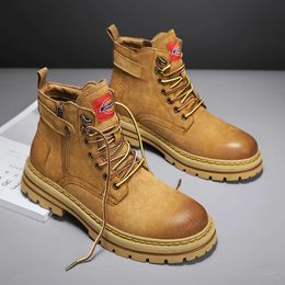 Cyytl Men Botas de cuero Invierno zapatos casuales de diseño de lujo