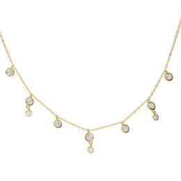 Cz diamant goutte charme collier ras du cou clavicule lunette ronde cz charme belle adorable femmes cadeau 925 bijoux en argent sterling 3359