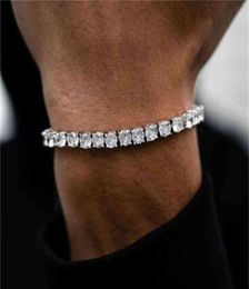 Bracelet de Tennis CZ pour femmes et hommes, breloque à la mode exquise, chaîne Hip Hop, ne se décolore pas, bijoux 9635728