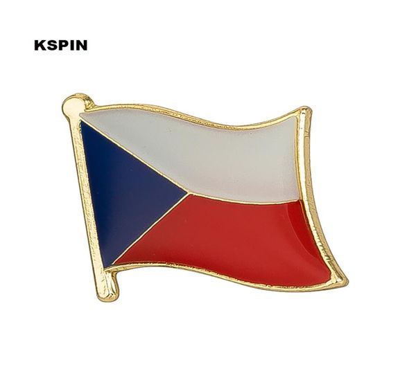 Épinglette de drapeau de la république tchèque, Badge de drapeau, épingles à revers, broche KS00871387025