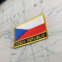 Patches de bordado de bordados de la bandera de la república checa República de la república de la república