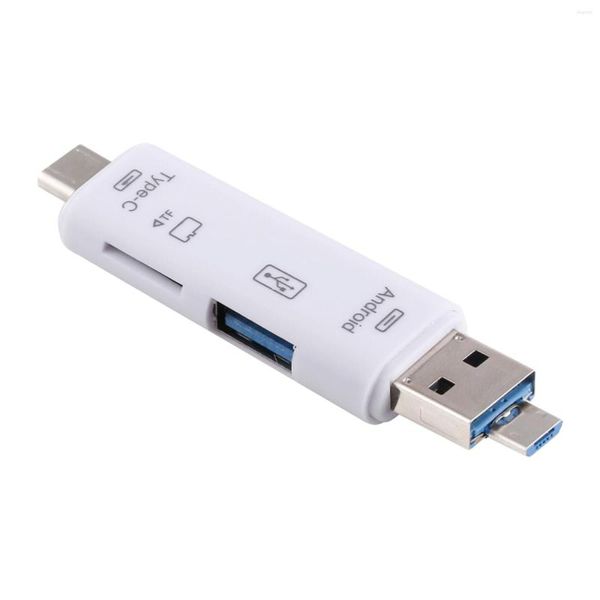 D-188 3 en 1 TF USB vers lecteur de carte Micro Type-C connecteur adaptateur OTG