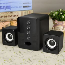 D-202 Wired Ser Combination Computer Ser Bass Stereo Music Music Player Subwoofer Boîte de son pour ordinateur portable de bureau