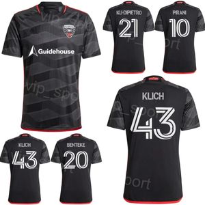 D.C United Soccer Jersey 24-25 Hombres 20 BENTEKE 22 HERRERA 7 SANTOS 12 ANTLEY 8 STROUD 43 KLICH 21 KU-DIPIETRO 11 DAJOME 27 FLETCHER 4 PELTOLA 10 PIRANI Kits de camiseta de fútbol