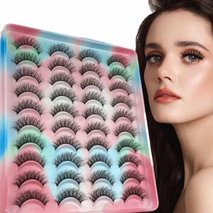 D Krul Valse Eyel 3D Faux Nertsen Russische Strip Les Natuurlijke Pluizige Lift Eye L Extensi Makeup Tools Bulk groothandel Z92M #