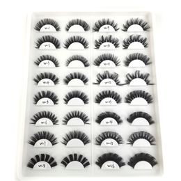 D Curl Faux 3D Vison Cils Russe Faux Cils Sans Cruauté Doux Naturel Lash Extension Maquillage