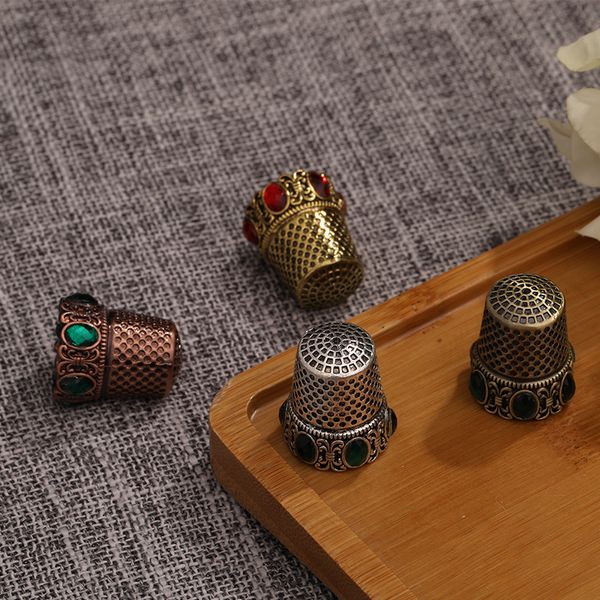 DD estilo europeo coser metal aguja casewing awl coser thimbleseam desgarrador para trabajos de arte de artesanía de bordado herramientas de coser