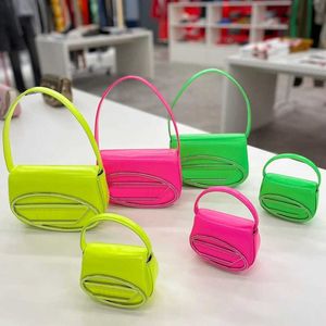 D-brief Designer Tas 2 Size Schoudertassen Fluorescerende Onderarm Draagtas Draagbare Messenger Bag Mini Vierkante Portemonnee 230301