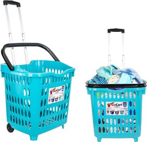 D Produits plus grands chariot d'épicerie GOCART ROLLING SHOPHING BATAINE SUR LES ROUES HAMPER AVEC CADDY CASSION DE NETTOYAGE TELESCOPIQUE 240424