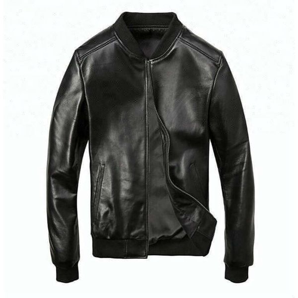 DS Factory Dropshipping Chaquetas de béisbol tipo aviador para hombre Chaqueta de cuero real para hombre 68