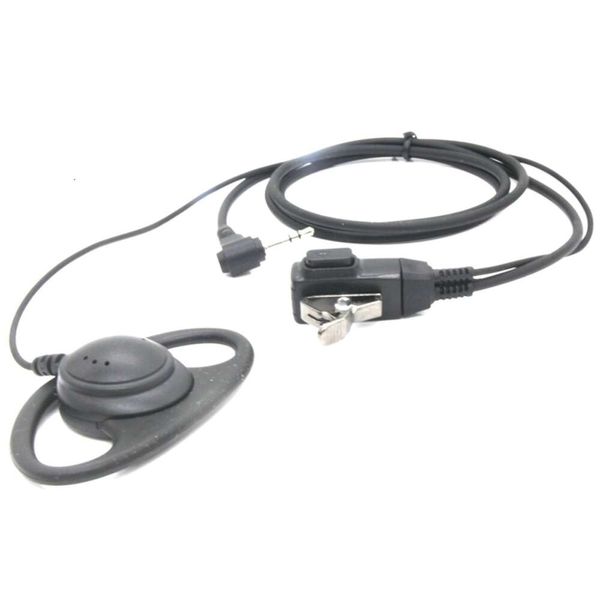 D forme 2 pièces talkie-walkie casque écouteur 1pin 2.5mm PTT micro écouteur pour Motorola T5620 T6200