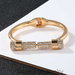 D-vormige hoefijzer Rhinestone Bracelet Metal Pair Buckle Bracelet Alternatieve Liggen Legering Hoofddress Yiwu Market