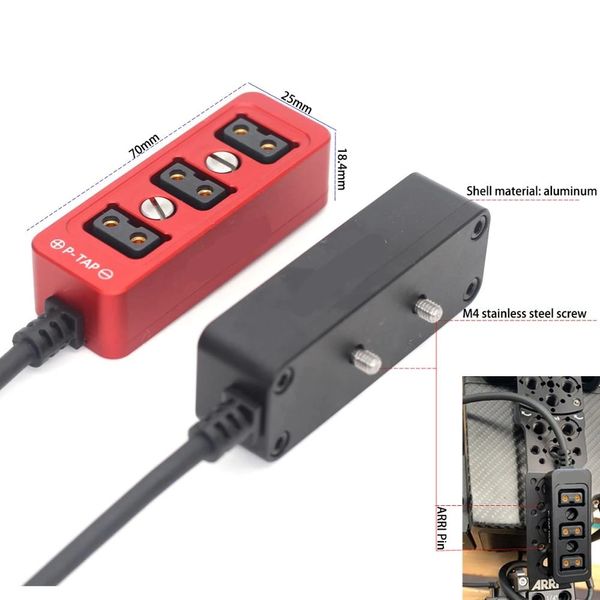 Répartiteur de puissance à trois voies pour caméra D-TAP à 3, boîtier métallique dtap, vis à broche ARRI LF