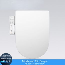 D U-vorm Smart Toilet-bril Elektrisch Bidet Cover Smart Night Light Intelligent Bidet Sprayer Heat Clean Dry Massage