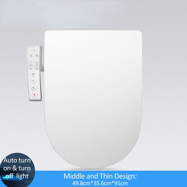 D-Shape Smart Toilet Seat Electric Bidet Cover Smart Night Light Intelligent Bidet pulpleer HEAT PROPY MASSAGE SEC