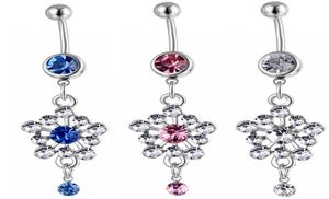 D0536 Belly Navel Button Ring Mix kleuren01234567894069087