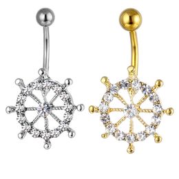 YYJFF D0686 Roerbuik Navel Stud Mixkleuren