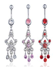 D07494 3 couleurs joli style anneau de ventre mélanger comme image piercing bijoux de corps navel1513237