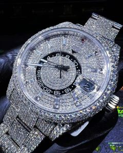 montres de luxe hommes montre montres de créateurs haute qualité mouvement montres hommes moissanite montre glacé montre diamant montre montre automatique montre mécanique 030