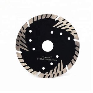 D105-230mm Hot Press Gesinterd Turbo Diamond Cut Saw Blade Triangle Protect Tanden Diamant Snijschijf voor Steen Marmeren Snijwiel