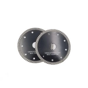 D105-230mm Hojas de sierra de diamante turbo de borde continuo sinterizado prensado en caliente Disco de corte de diamante súper fino para hormigón y piedra