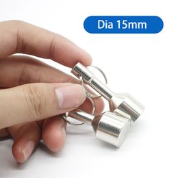 D12 mm pendentif magnétique 15 mm chaîne de clés de poids 17 mm