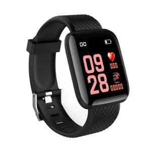 D13 Bracelet de montre intelligente 116 plus Bracelet intelligent étanche traqueur de fréquence cardiaque Bracelet de pression artérielle Sport Smartwatch