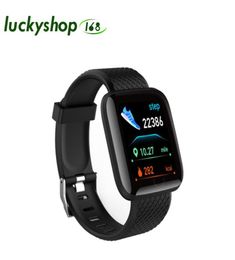 Relojes inteligentes D13 116 Plus pulsera de ritmo cardíaco pulsera inteligente reloj deportivo reloj inteligente resistente al agua para Android1284428