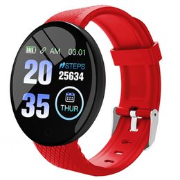 D18 Smart Bracelet Men Blooddruk Waterdichte smartwatch Dames Hartslagmonitor Fitness Tracker Watch Sport voor Android iOS